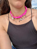 Bandana Necklace (Pink)