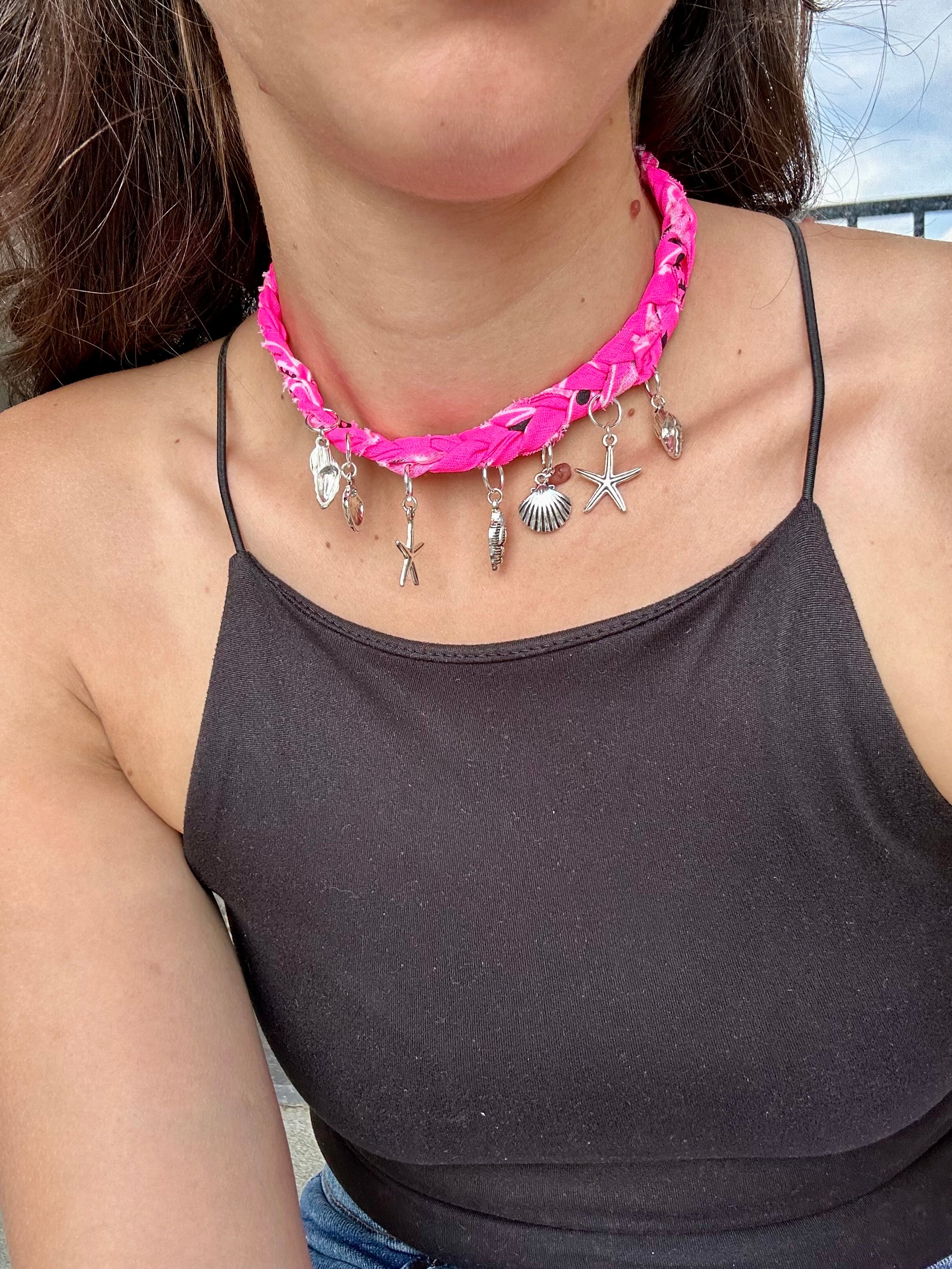 Bandana Necklace (Pink)