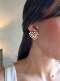 Heart with Pearls Earrings